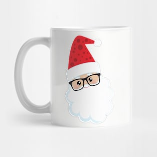 Santa Claus, Hipster Santa, Christmas, Glasses Mug